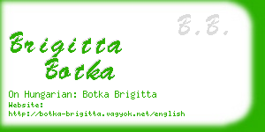 brigitta botka business card